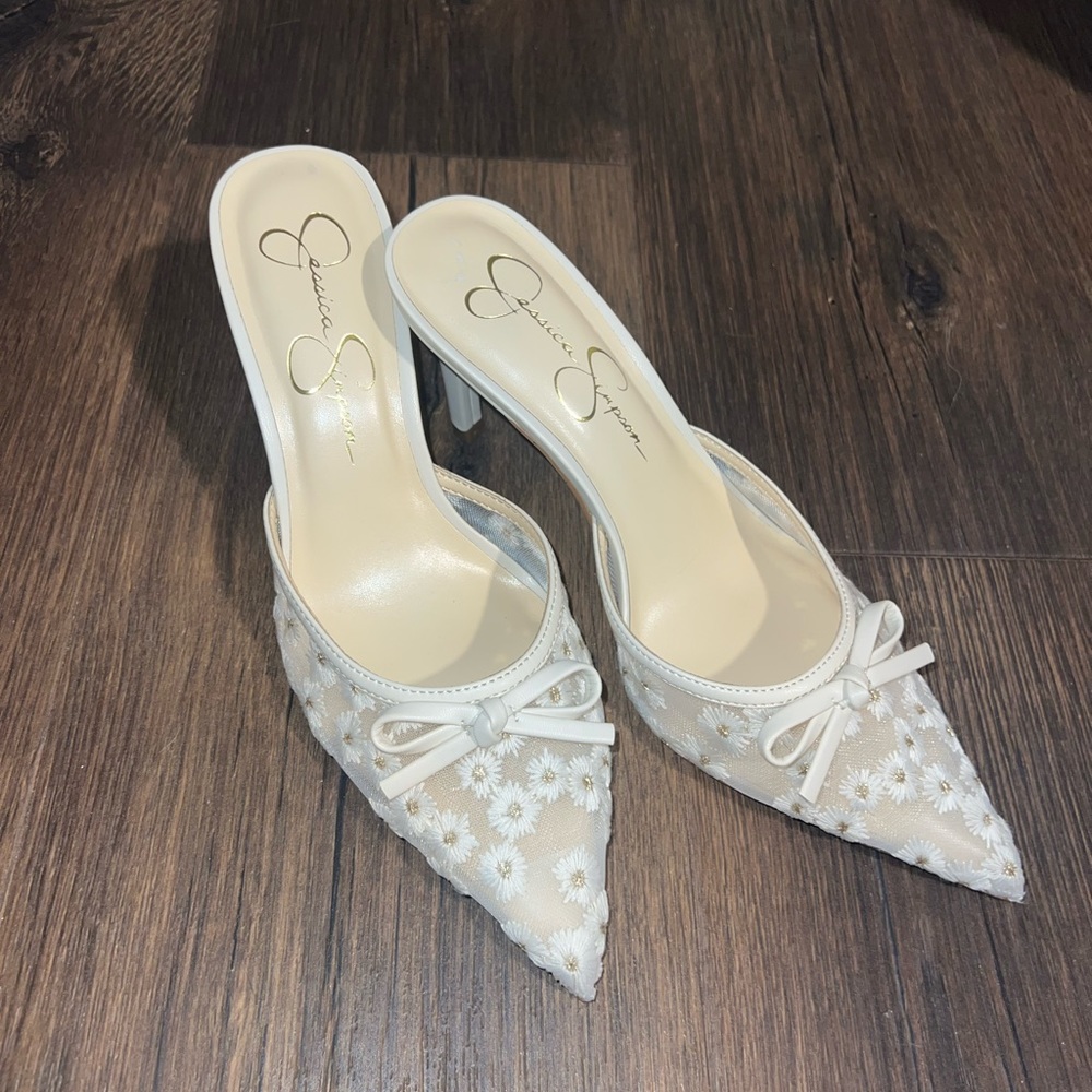 Jessica Simpson Nude Floral Women's Heels